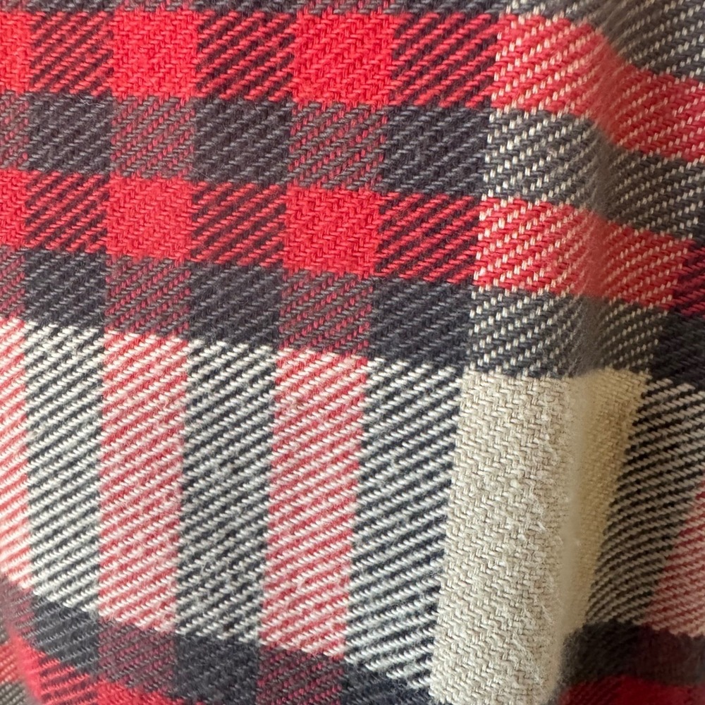 Filson Heavy Field Shirt Men's XS Red Tan Plaid Long Sleeve Button Up Overshirt - Picture 5 of 6